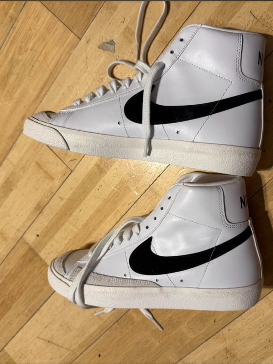 Nike Shoes - Nike White and Black High-Top Sneakers